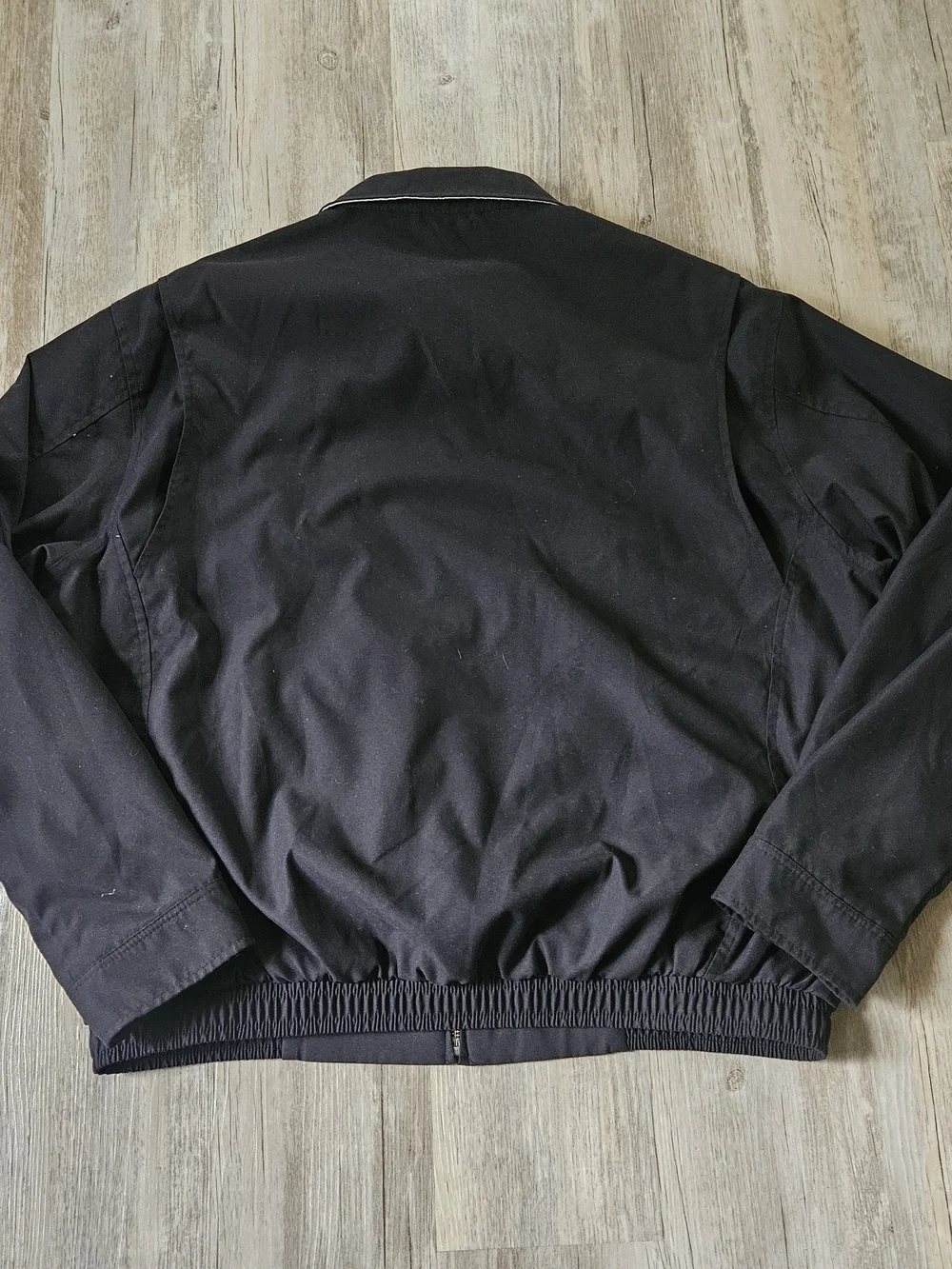 Vintage Polo Ralph Lauren Men's Black Zip-Up Herrington Bomber Jacket Large